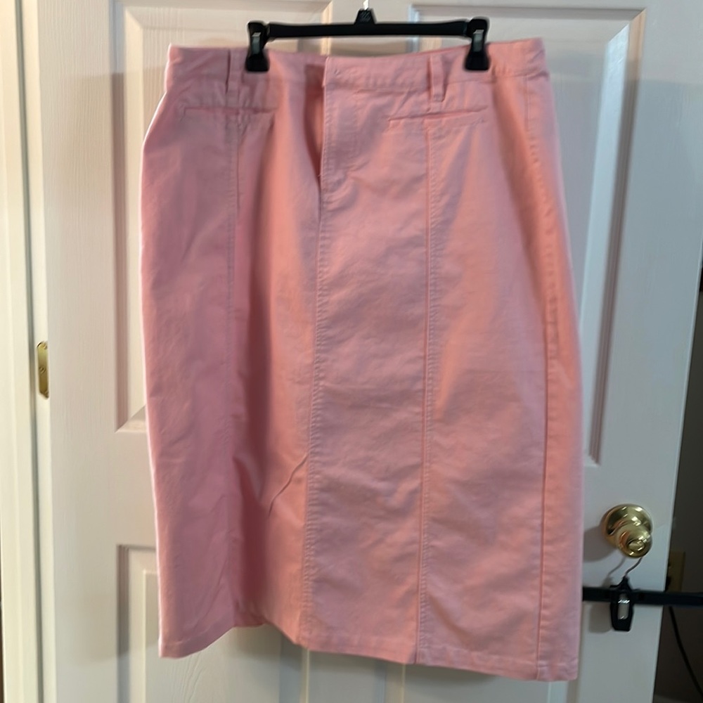 Cjbanks, size: 16W, color: pink, long skirt